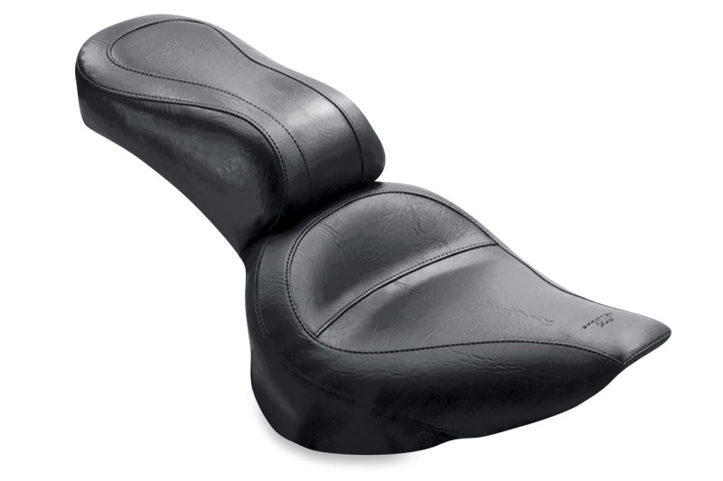 Mustang 84-06 Harley Standard Rear Tire Standard Touring 1PC Seat - Black One-Piece Motorcycle Seats Mustang Motorcycle