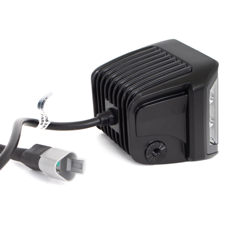 Go Rhino Xplor Blackout Combo Series Cube Sideline LED Flood Lights w/Amber 4x3 - Blk (Pair) Light Bars & Cubes Go Rhino