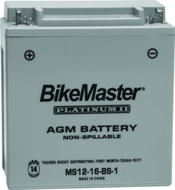 BikeMaster AGM Battery - MS12-16-BS-1 Batteries BikeMaster