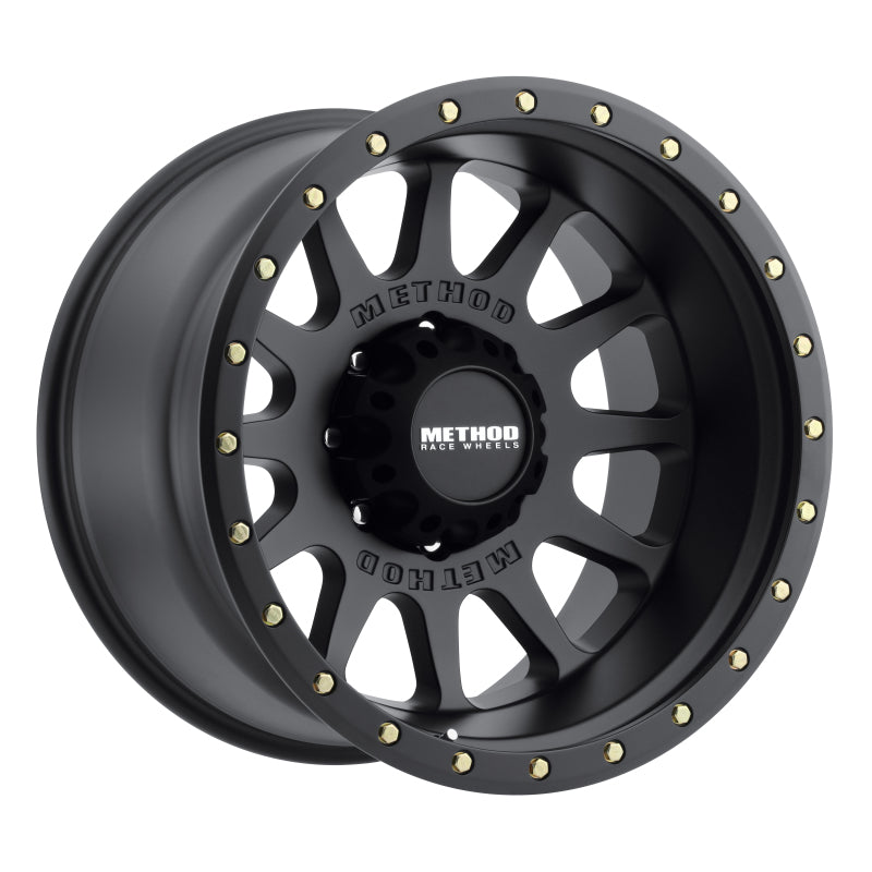 Method MR605 NV 20x9 -12mm Offset 8x180 124.1mm CB Matte Black Wheel Wheels - Cast Method Wheels