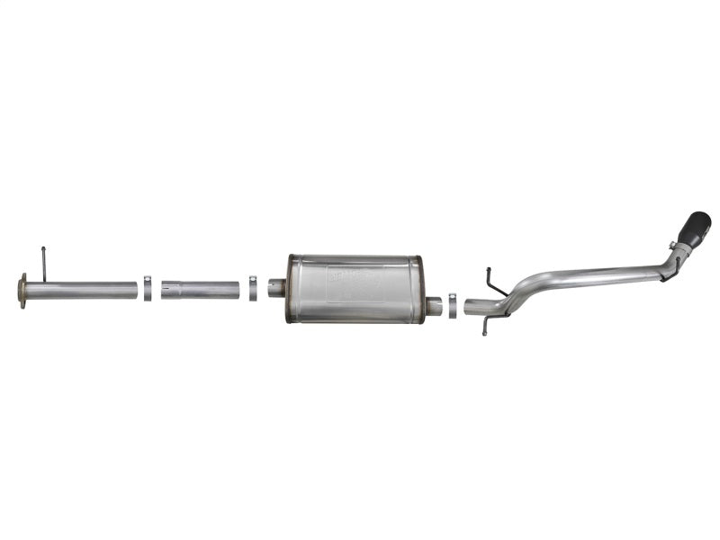 aFe Mach Force-XP Exhaust 3in CB SS 15-17 GM Colorado/Canyon 2.5L/3.6L Side Exit w/ Black Tip Catback aFe