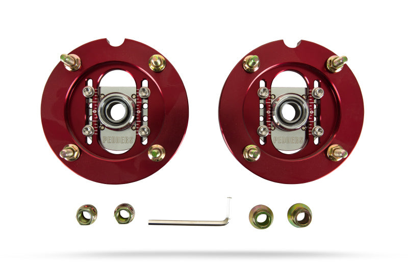 Pedders 05-14 Mustang Adjustable Camber Plate w/ New Upper Spring Perch (Pedders XA Coilovers ONLY) Alignment Kits Pedders