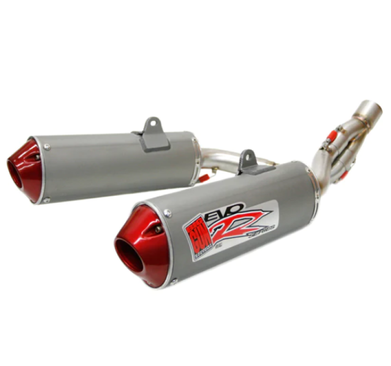Big Gun 13-14 Honda CRF 450R EVO R Series Dual Slip On Exhaust Powersports Exhausts Big Gun