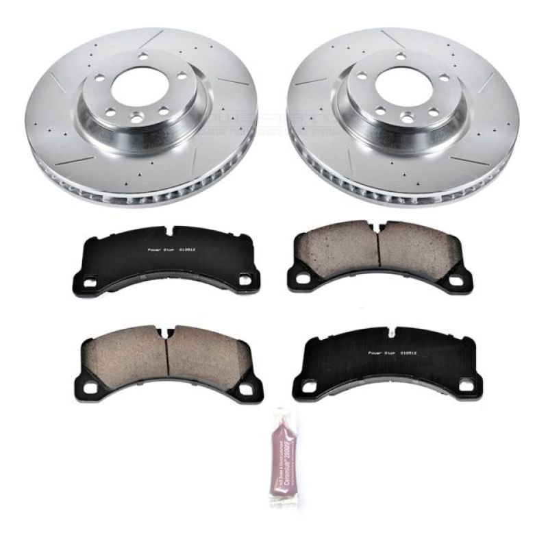 Power Stop 11-18 Porsche Cayenne Front Z23 Evolution Sport Brake Kit Brake Kits - Performance D&S PowerStop