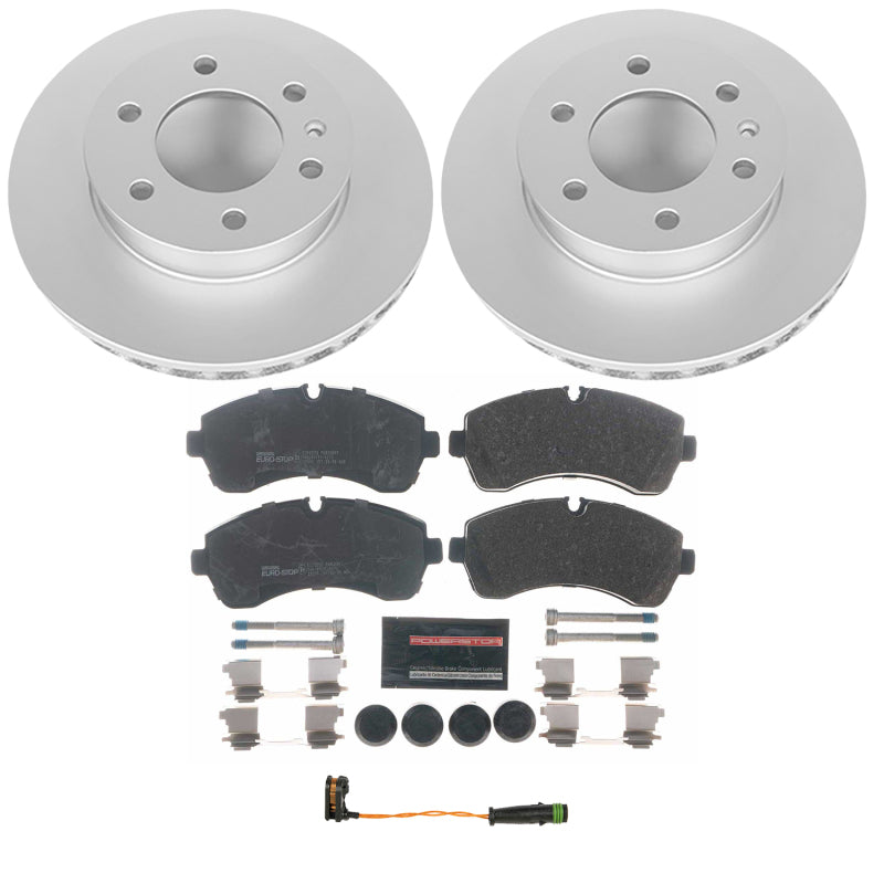 Power Stop 07-09 Dodge Sprinter 3500 Front Euro-Stop Brake Kit Brake Kits - OE PowerStop