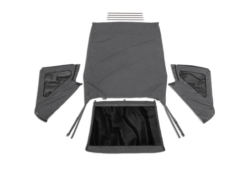 Rampage 2007-2018 Jeep Wrangler(JK) Unlimited Frameless Soft Top Kit - Black Diamond Soft Tops Rampage