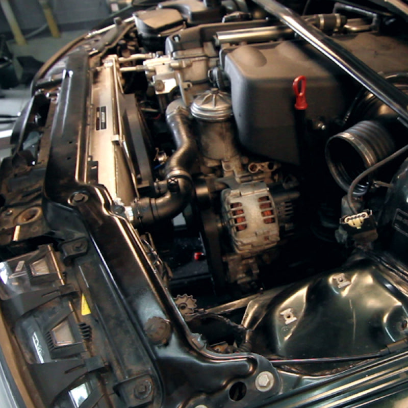 Mishimoto 01-06 BMW M3 E46 3.2L Aluminum Fan Shroud Kit w/o Controller Fans & Shrouds Mishimoto