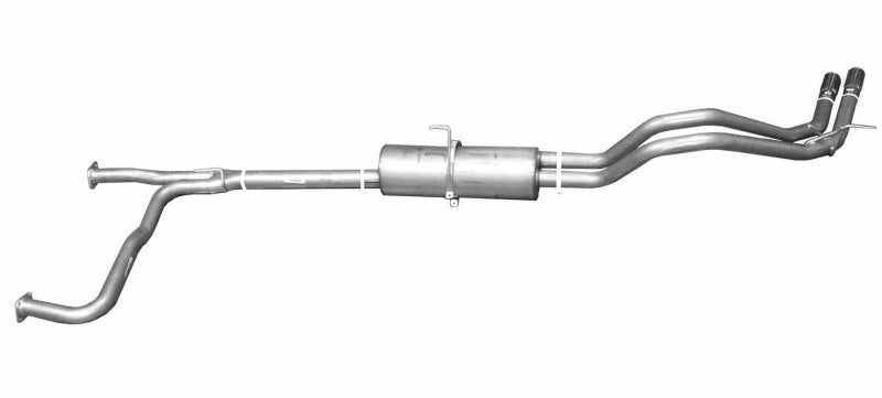 Gibson 04-10 Nissan Titan LE 5.6L 2.5in Cat-Back Dual Sport Exhaust - Stainless Catback Gibson