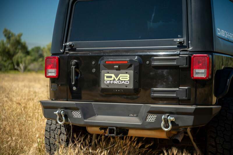 DV8 Offroad 07-18 Jeep Wrangler JK Spare Tire Delete Brackets DV8 Offroad