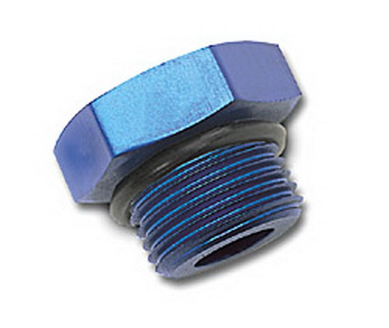 Russell Performance -6 AN Straight Thread Plug (Blue) Fittings Russell