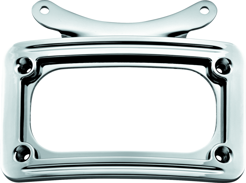Kuryakyn Curved License Plate Frame Chrome License Frame Kuryakyn