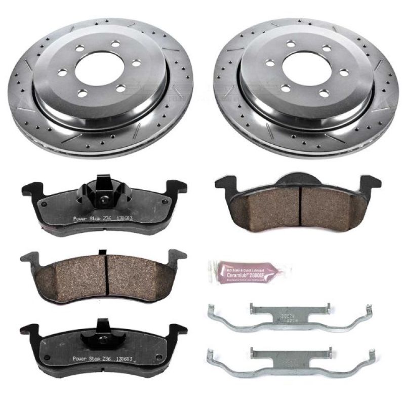 Power Stop 07-17 Ford Expedition Rear Z36 Truck & Tow Brake Kit Brake Kits - Performance D&S PowerStop