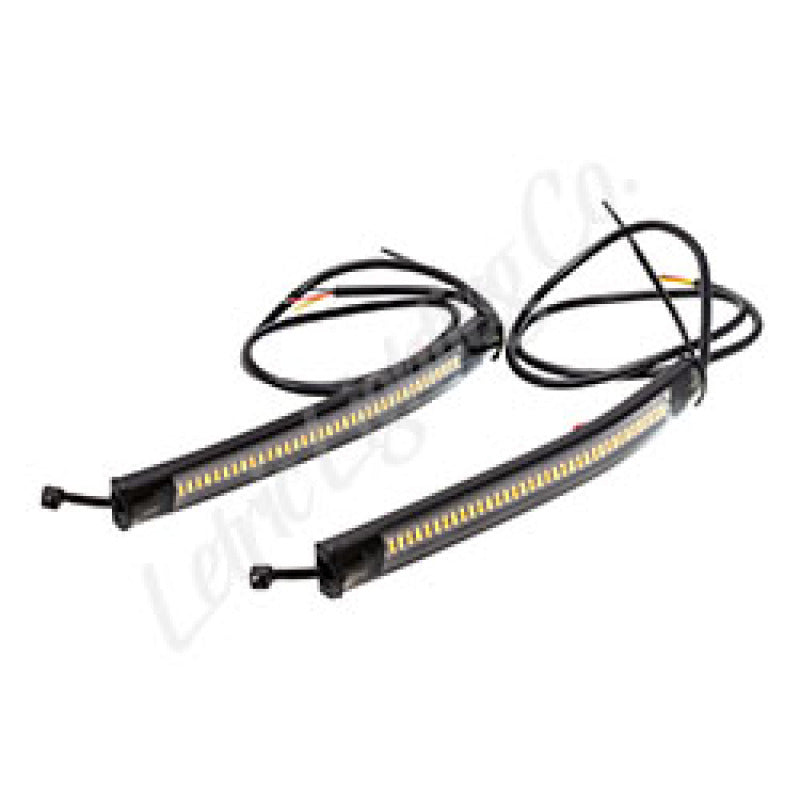 Letric Lighting Flexible White Running Amber Switchback Turn Signal Strips Light Strip LED Letric Lighting