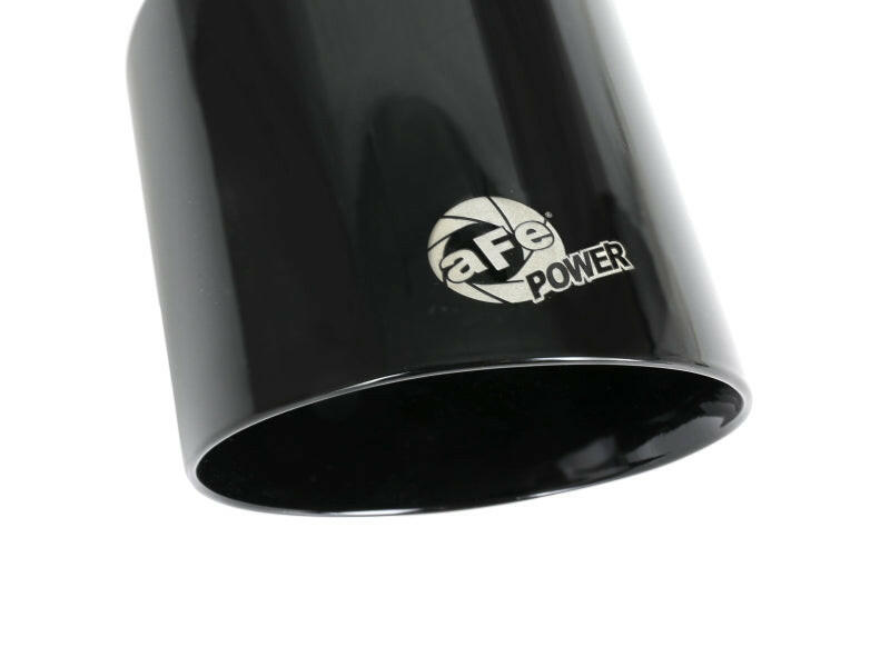 aFe MACH Force-XP 4-1/2in Black OE Replacement Exhaust Tips - 15-19 Dodge Charger/Hellcat Tips aFe