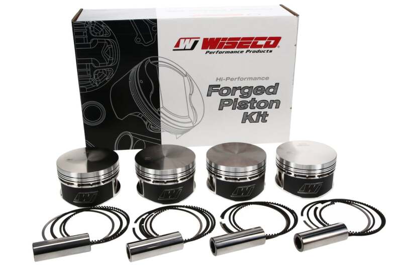Wiseco Nissan SR20 Turbo 87mm Bore .8661in. Pin Diameter Piston Kit - Set Of 4 Piston Sets - Forged - 4cyl Wiseco