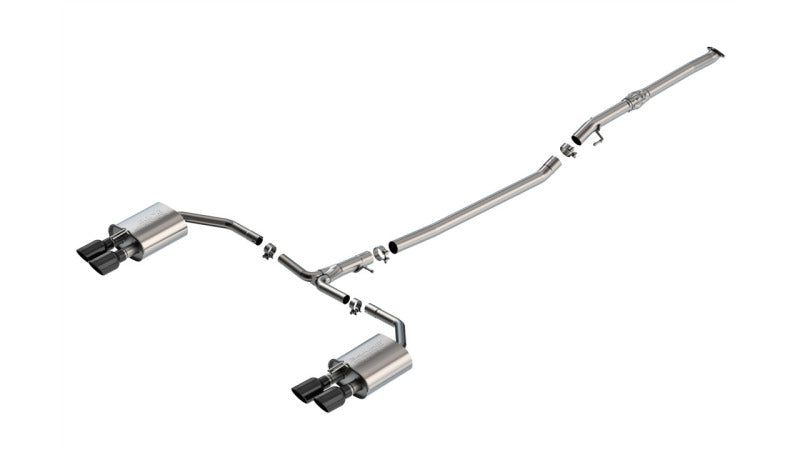 Borla 2025 Kia K5 GT 2.5L 4 Cyl S-type Cat-Back Exhaust w/ 3.5in Black Chrome Tips Catback Borla