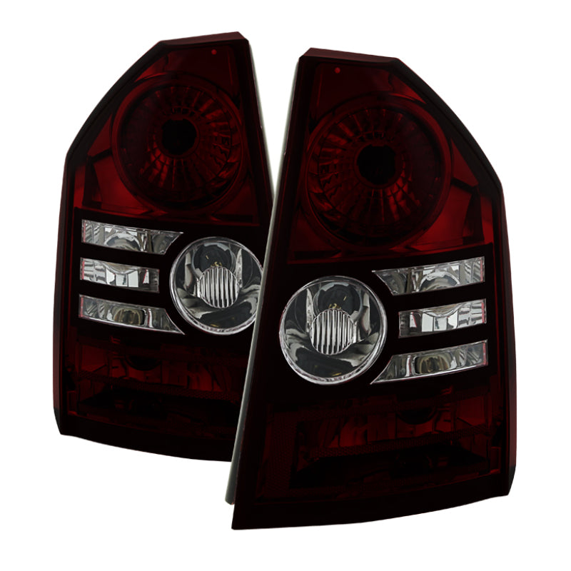 xTune Chrysler 300 2008-2010 OEM Style Tail Lights -Red Smoked ALT-JH-C308-OE-RSM Tail Lights SPYDER