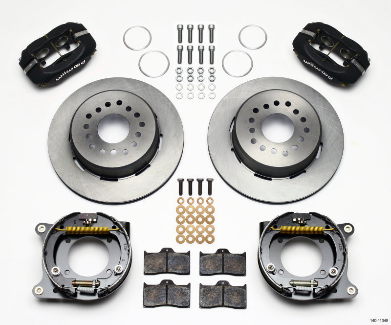Wilwood Forged Dynalite P/S Park Brake Kit 55-57 Chevy 2.34in Offset Big Brake Kits Wilwood
