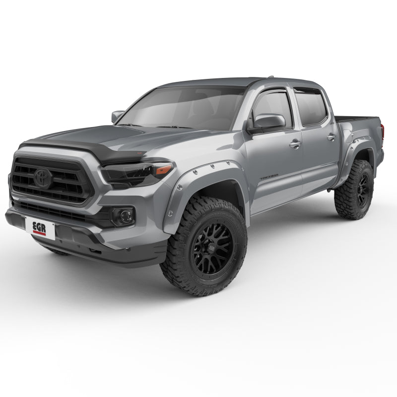 EGR 16+ Toyota Tacoma w/Mudflap Bolt-On Look Color Match Fender Flares - Set - Silver Sky Fender Flares EGR