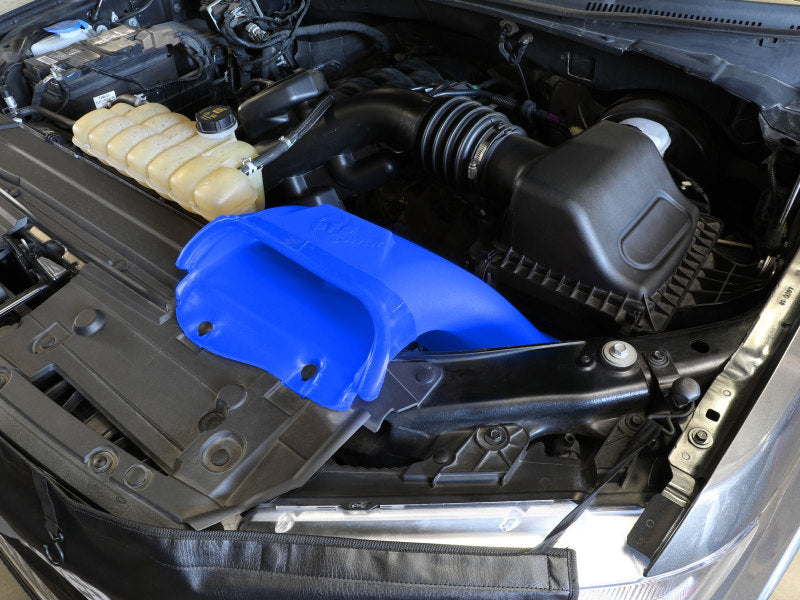 aFe Rapid Induction Dynamic Air Scoop 2021+ Ford F-150V6/V8 - Blue Air Intake Components aFe
