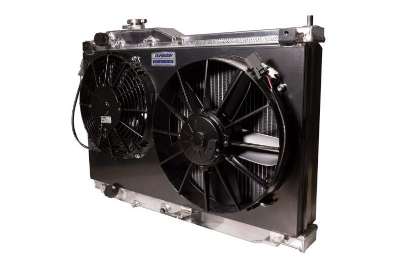 GReddy 00-09 Honda S2000 Dual Fan Shroud w/ Dual SPAL Fans - Black Oil Pans GReddy