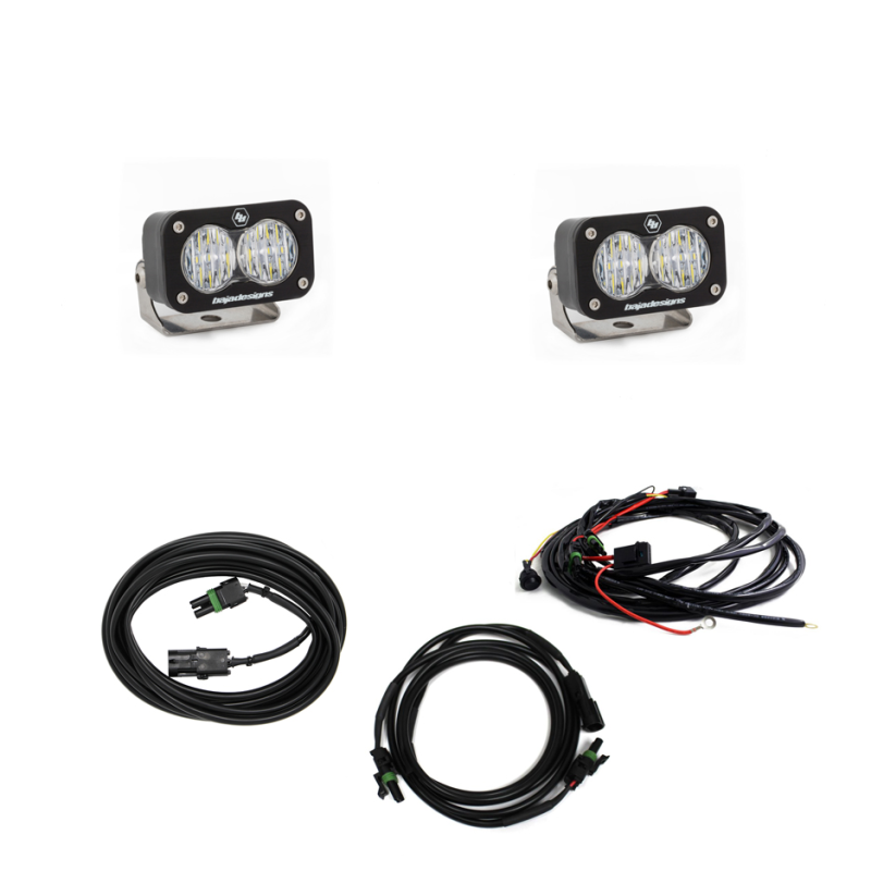 Baja Designs 2018+ Jeep JL LED Light Kit Reverse Kit Dual S2 Sport w/C Wrangler JL Light Bars & Cubes Baja Designs