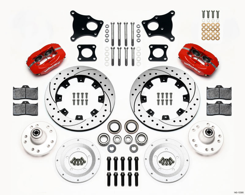Wilwood Forged Dynalite Front Kit 12.19in AMC 71-76 OE Disc w/o Bendix Brakes Big Brake Kits Wilwood