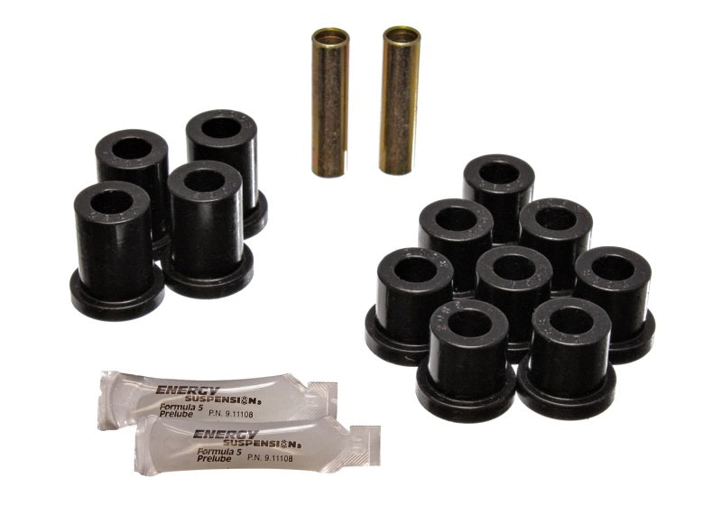 Energy Suspension 55-57 Chevy Bel Air Black Rear Leaf Spring Bushing Set Bushing Kits Energy Suspension