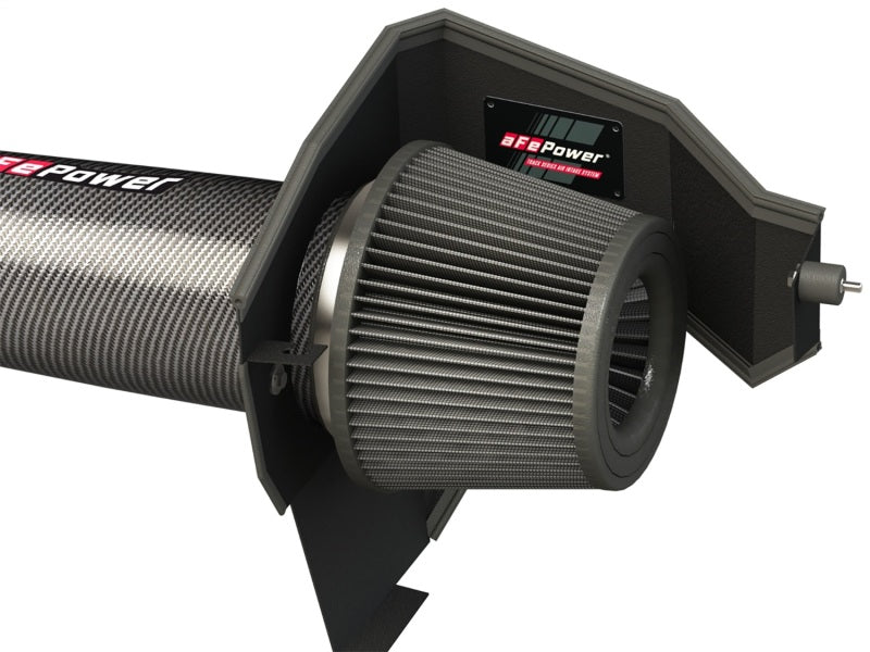 aFe POWER Magnum FORCE Carbon Fiber Stage 2 Track Series Pro Dry S CAIS - 11-18 Dodge Challenger V8 Cold Air Intakes aFe