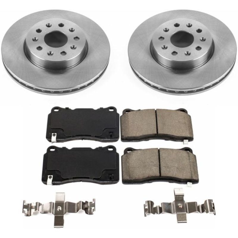 Power Stop 16-18 Cadillac CT6 Front Autospecialty Brake Kit Brake Kits - OE PowerStop