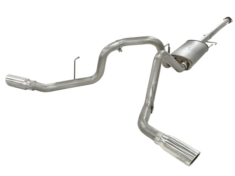 aFe MACHForce XP Exhausts 3inSS Dual Side Exit Cat-Back 11-14 Ford F150 Ecoboost V6-3.5L (TT) Catback aFe