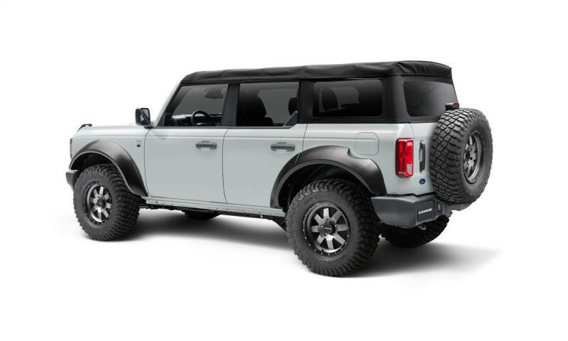 Bushwacker 2021+ Ford Bronco 4-Door Extend-A-Flares 4pc - Black Fender Flares Bushwacker