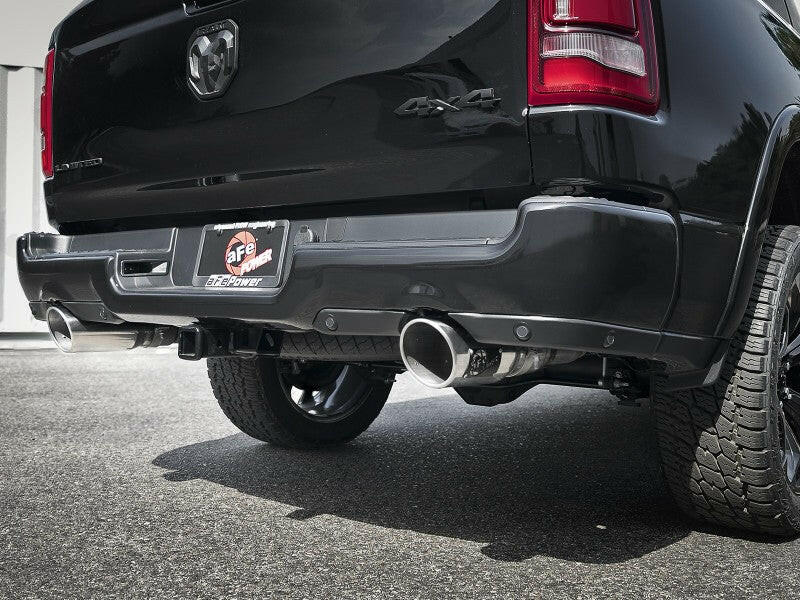 aFe Gemini XV 3in 304 SS Cat-Back Exhaust 19-21 Ram 1500 V8 5.7L Hemi w/ Polish Tips Catback aFe