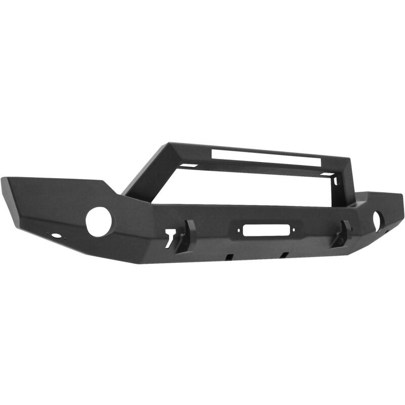 Westin 18-20 Jeep Wrangler WJ2 Full Width Front Bumper w/LED Light Bar Mount Textured Black Bumpers - Steel Westin