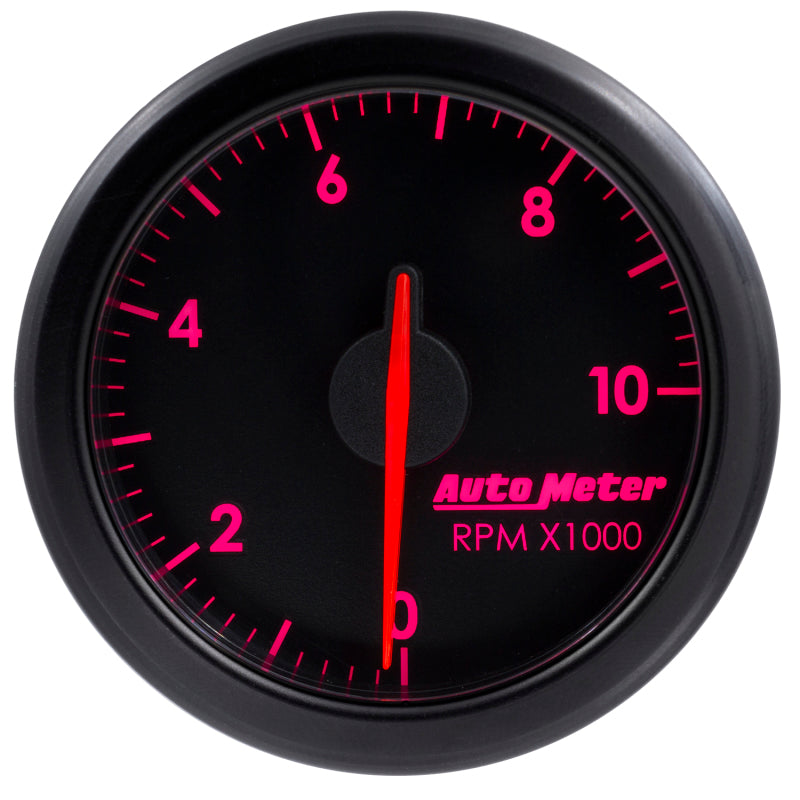Autometer Airdrive 2-1/6in Tachometer Gauge 0-10K RMP - Black Gauges AutoMeter