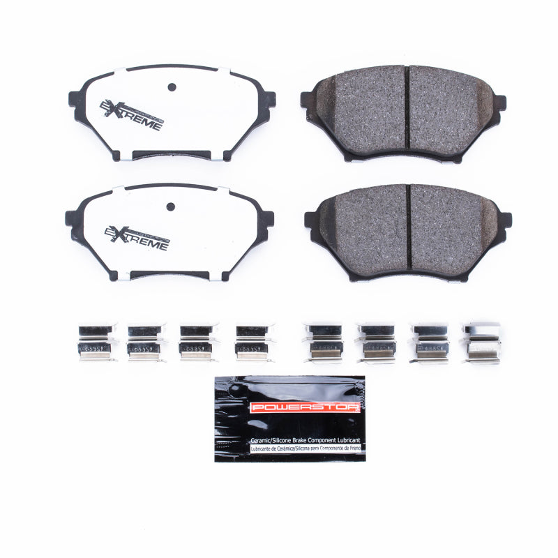Power Stop 01-05 Mazda Miata Front Z26 Extreme Street Brake Pads w/Hardware Brake Pads - Performance PowerStop