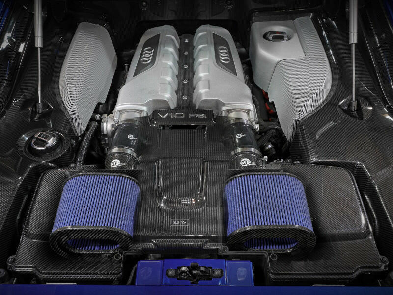 aFe 15-21 Lamborghini Huracan V10-5.2L Track Series Intake System w/ Pro 5R Filter Cold Air Intakes aFe