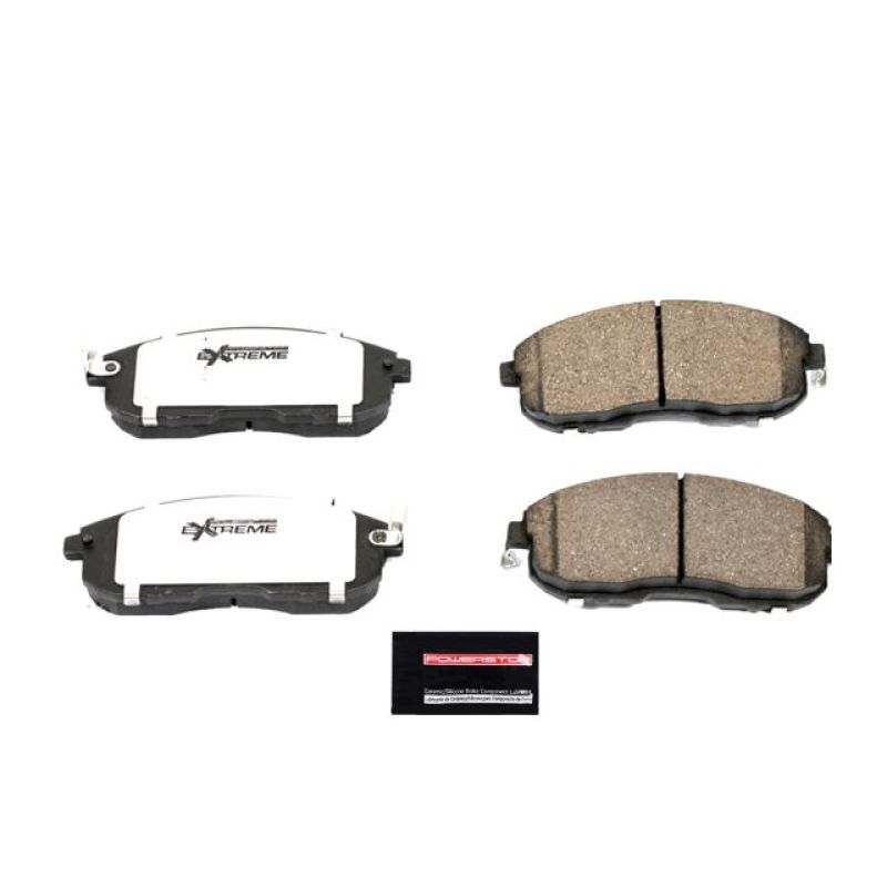 Power Stop 03-05 Infiniti G35 Front Z26 Extreme Street Brake Pads w/Hardware Brake Pads - Performance PowerStop