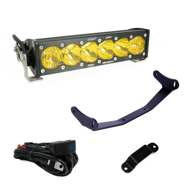Baja Designs Can-Am Maverick R Amber 10in OnX6+ Shock Tower Kit Light Bars & Cubes Baja Designs