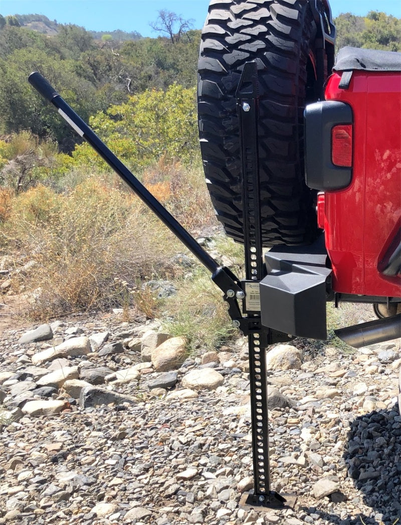 Rampage 1955-2019 Universal Trail Recovery 48in Jack - Black Tow Hooks Rampage