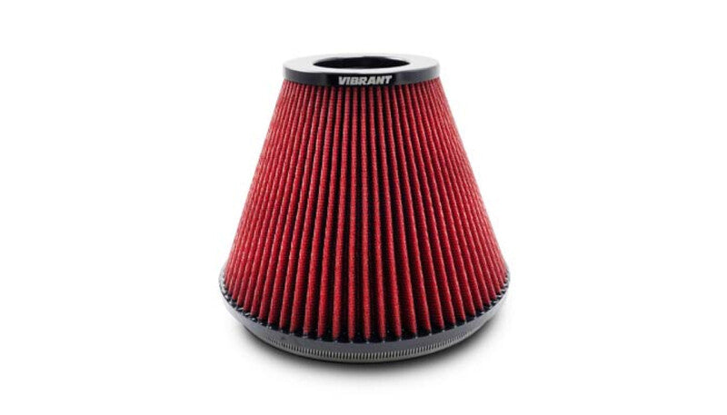 Vibrant 8.75in Inlet I.D. x 8.50in Height Bellmouth Velocity Stack Classiic Performance Air Filter Air Filters - Universal Fit Vibrant