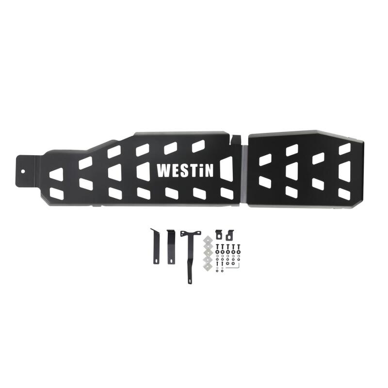 Westin 18-22 Jeep Wrangler JLU 4dr. (Excl. 4xe) Gas Tank Skid Plate - Tex. Blk Skid Plates Westin