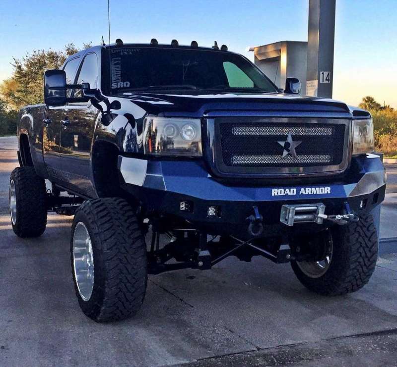 Road Armor 11-14 Chevy 2500 Stealth Front Winch Bumper - Tex Blk Bumpers - Steel Road Armor