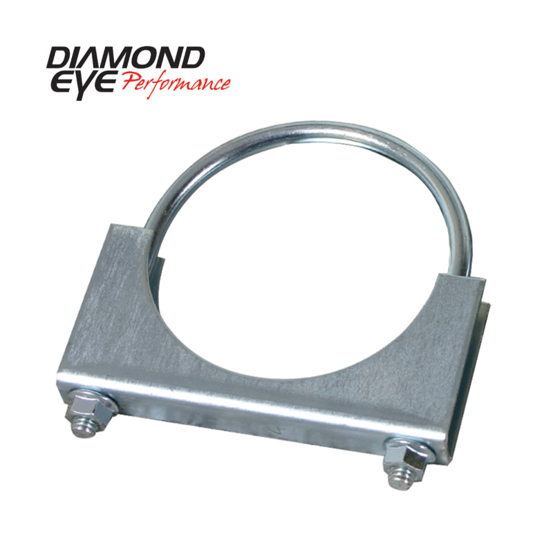 Diamond Eye CLAMP 3in 3/8in U-BOLT 11 GAUGE SADDLE ZINC-COATED HEAVY DUTY Clamps Diamond Eye Performance