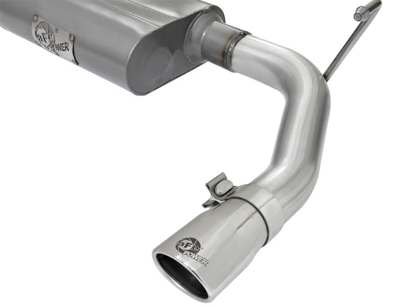 aFe Scorpion 2-1/2in Aluminized Steel Cat Back Exhaust 07-17 Jeep Wrangler V6-3.6/3.8L (4 Dr) Catback aFe