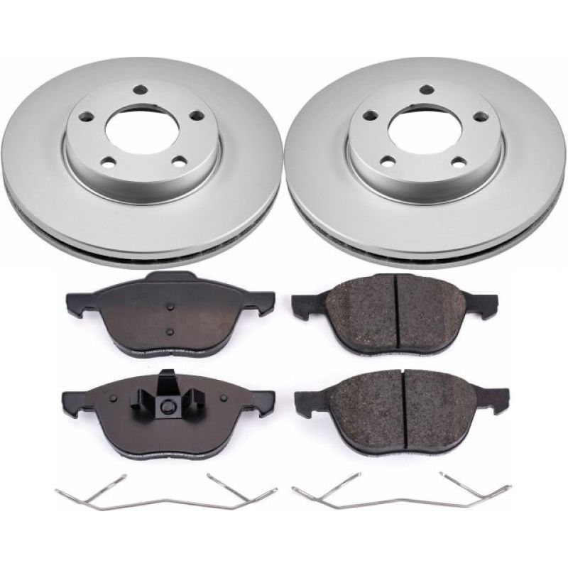 Power Stop 04-13 Mazda 3 Front Z17 Evolution Geomet Coated Brake Kit Brake Kits - Performance Blank PowerStop