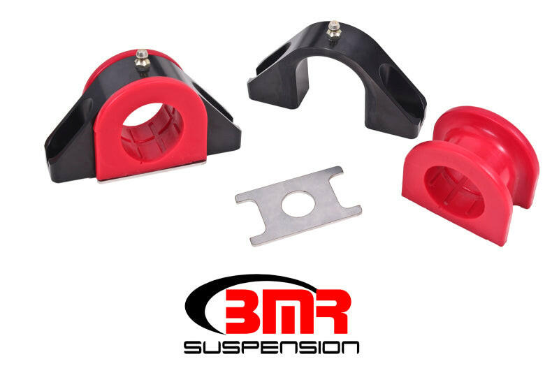 BMR Universal 1.5in Billet Aluminum Sway Bar Mount Mount (Polyurethane) - Black Sway Bar Brackets BMR Suspension