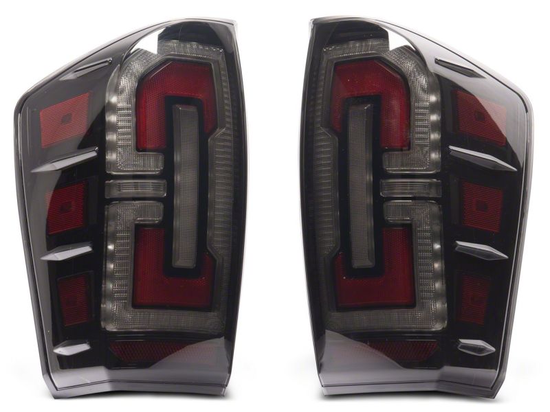 Raxiom 16-23 Toyota Tacoma LED Tail Lights- Blk Housing (Smoked Lens) Tail Lights Raxiom