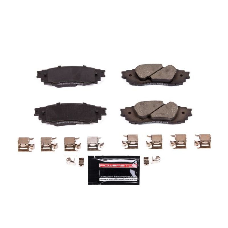 Power Stop 2019 Lexus ES300h Rear Z23 Evolution Sport Brake Pads w/Hardware Brake Pads - Performance PowerStop
