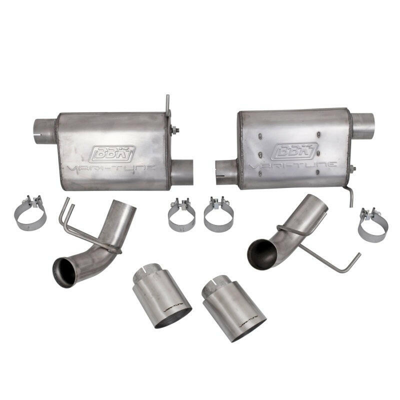 BBK 11-14 Mustang GT VariTune Axle Back Exhaust Kit (Stainless Steel) Axle Back BBK